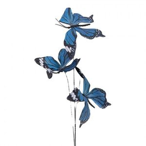 Dekorační větvička s modrými motýlky Butterfly - 10*10*65 cm 50863 obraz