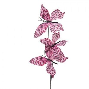 Dekorační větvička s růžovými motýlky Butterfly - 10*10*65 cm 50856 obraz