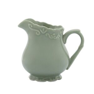 Zelený porcelánový džbánek s krajkou Provence lace verte - 9 cm / 200 ml 63008921 obraz