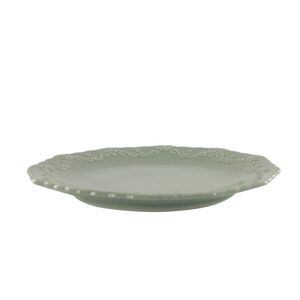 Zelený porcelánový dezertní talíř s krajkou Provence lace verte - Ø 19 cm 63008521 obraz
