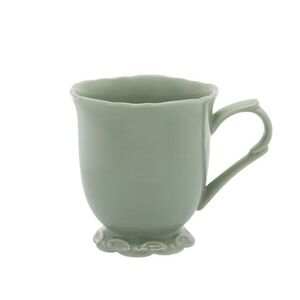 Zelený porcelánový hrnek s krajkou Provence lace verte - 10 cm / 300 ml 63008321 obraz