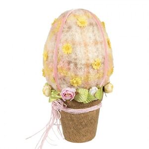 Jarní dekorace: Romantické vajíčko v květináčku - Ø 17*33 cm 65948 obraz