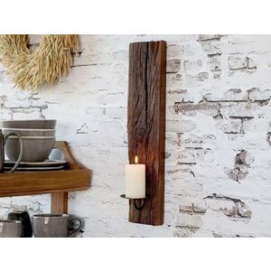 Dřevěný nástěnný svícen Grimaud Unit křivý - 12*10*43 cm 71107700antik obraz