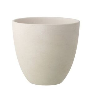 Bílý antik keramický obal na květináč Larigge L - Ø 30*29 cm 63002 obraz