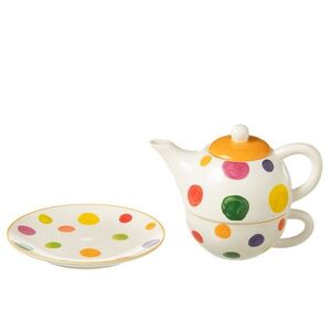 Tea for One s barevnými puntíky Polli Dot v krabičce - 19*12*15 cm / 420/ 200 ml 44022 obraz