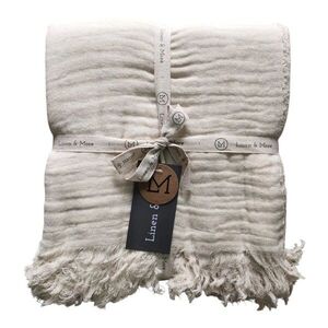 Krémový mušelínový pléd Nova Muslin - 140*200 cm 7019GJFG01 obraz