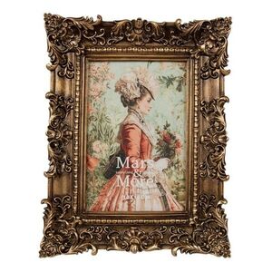 Bronzový antik fotorámeček s ornamenty Chateau - 18*3*23 cm / 10*15 cm FGFLRHTG1015 obraz