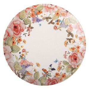 Porcelánový dezertní talířek s květy Flower & Fiesta - Ø 20*2 cm FFADP obraz