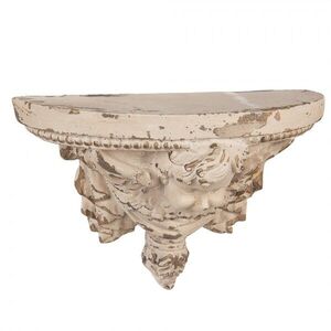 Béžový antik nástěnný podstavec s andílkem Baroque - 33*14*21 cm 6MG0166 obraz