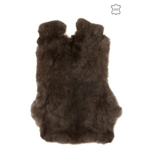 Tmavě hnědá králičí kůže Rabbi - 34*45cm 18705 obraz