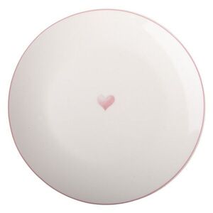 Porcelánový dezertní talíř se srdíčkem Beautiful Heart - Ø 20*2 cm BLHDP obraz