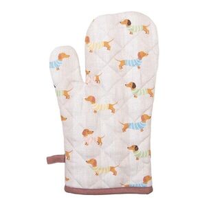 Béžová bavlněná chňapka - rukavice s jezevčíky Puppy Pullover - 18*30 cm PAP44 obraz