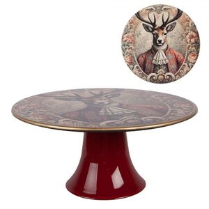 Servírovací podnos na noze s jelenem Collection Aristocrat - Ø 22*10 cm CPA86 obraz