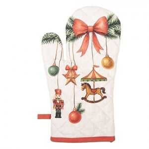 Vánoční bavlněná chňapka - rukavice Christmas Carousel Dream - 18*30 cm CCD44 obraz