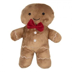 Dekorativní hnědý polštář perníček Gingerbread - 20*5*35 cm KG035.024 obraz