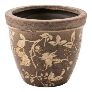 Dekorativní obal na květináč Vintage Charm S - Ø 13*11 cm 6CE2444S obraz