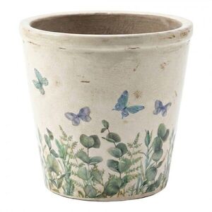 Dekorativní obal na květináč Butterflies Home XL - Ø 21*20 cm 6CE2442XL obraz
