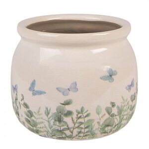 Dekorativní obal na květináč Butterflies Home S - Ø 12*10 cm 6CE2441S obraz