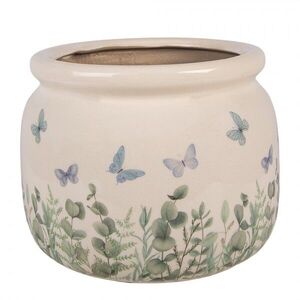 Dekorativní obal na květináč Butterflies Home L - Ø 20*15 cm 6CE2441L obraz