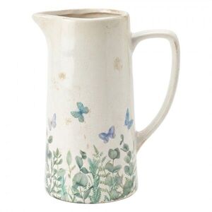 Dekorativní keramický džbán Butterflies Home L - 21*14*26 cm 6CE2440L obraz