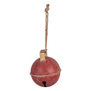 Červená závěsná vintage rolnička - Ø 16*18 cm 6Y6164 obraz