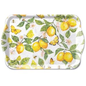 Bílý melaminový tácek s citróny Fresh Lemons - 13*21 cm 13720365 obraz