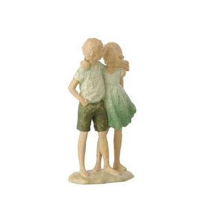 Zelená dekorace děti Rodinné štěstí - 10*5*17 cm 60054 obraz