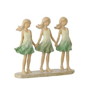 Zelená dekorace děti Rodinné štěstí - 18*5*16 cm 60053 obraz