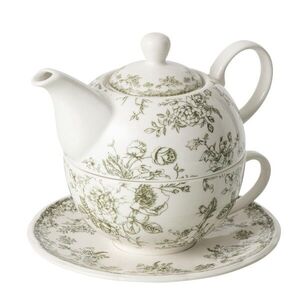 Bílá porcelánová konvička tea for one Vintage Blossom - 6*6*13 cm 268859 obraz