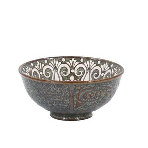 Opálová porcelánová miska s květy uvnitř Arés - Ø 12*5, 5 cm / 300 ml 61096105 obraz