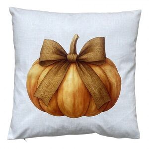 Dekorační polštář dýně s mašlí - 45*45*4 cm KG023.224 obraz