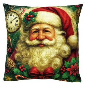 Dekorativní vánoční polštář Santa - 45*45*4 cm KG023.205 obraz