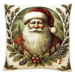 Dekorativní vánoční polštář Santa - 45*45*4 cm KG023.204 obraz