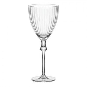 Sklenička na víno s žebrováním - Ø 8*21 cm / 300 ml 6GL5543 obraz