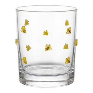 Sklenice na vodu s motivem včeliček - Ø 8*10 cm / 320 ml 6GL5541 obraz