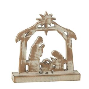 Přírodní Betlém s patinou Nativity - 18*5*16 cm 45382 obraz