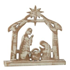 Přírodní Betlém s patinou Nativity - 28*5*30 cm 45383 obraz