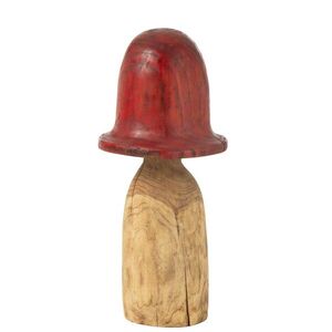 Přírodní dřevěná dekorace houba Mushroom XL - Ø 35*70 cm 45197 obraz