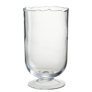 Transparentní skleněná váza s nepravidelným okrajem Simo - Ø 19*33 cm 23364 obraz