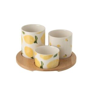 Malá sada na předkrmy s motivem citrónů Casa Limone - Ø 8*9 cm 63759 obraz