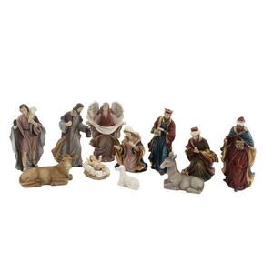 Vánoční dekorace figurky Betlém – sada 11 ks / 10*5*15 cm 6PR6542 obraz