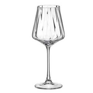 Crystal Bohemia Cettia optic sklenice na víno 480 ml 6 ks obraz