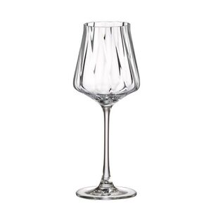 Crystal Bohemia Cettia optic sklenice na víno 370 ml 6 ks obraz