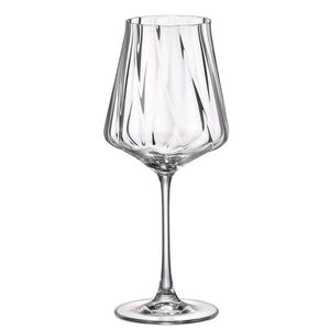 Crystal Bohemia Cettia optic sklenice na víno 600 ml 6 ks obraz