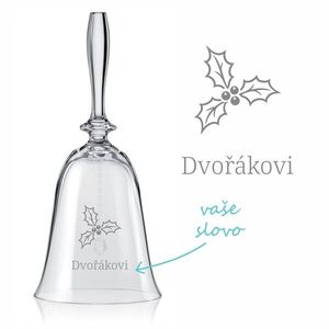 Pískovaný zvonek Cesmína 18 cm obraz