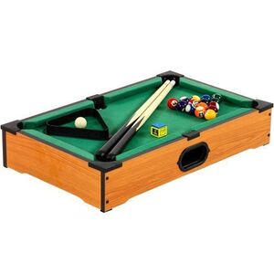 GamesPlanet® 11759 Mini kulečník pool s příslušenstvím 51 x 31 x 10 cm, světlý obraz
