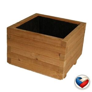 Tradgard Dřevěný květináč Flor THERMOWOOD 42 x 42 x 31 cm obraz
