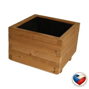Tradgard Dřevěný květináč Flor THERMOWOOD - 37 x 37 x 31 cm obraz