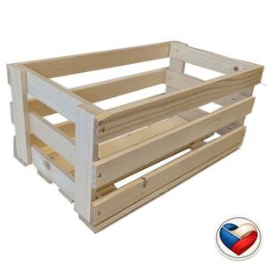 Gaboni 91541 Dřevěná bedýnka na ovoce, 23 x 15 x 8 cm obraz