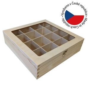Tonap dřevěná uzavíratelná bedýnka 30 x 8 x 29 cm 1 ks obraz